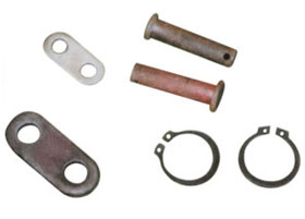 Connecting plate,connecting pin,jump ring for shaft,spring